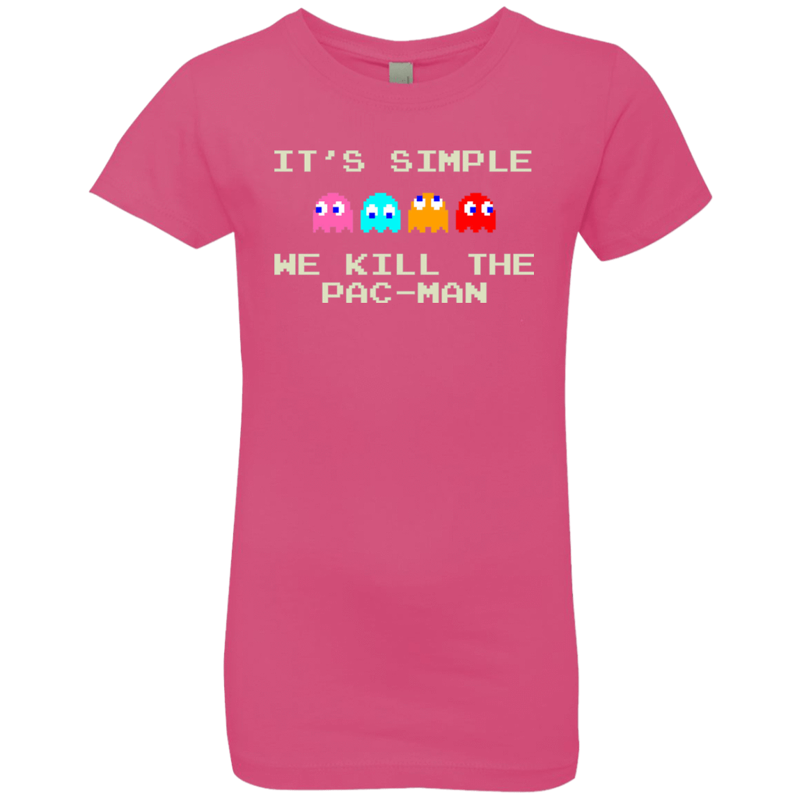 T-Shirts Hot Pink / YXS Pacmanok Girls Premium T-Shirt