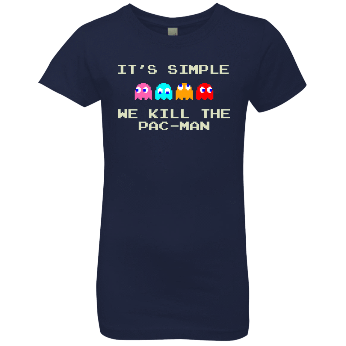 T-Shirts Midnight Navy / YXS Pacmanok Girls Premium T-Shirt