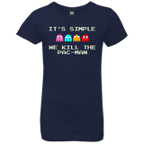 T-Shirts Midnight Navy / YXS Pacmanok Girls Premium T-Shirt