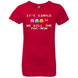 T-Shirts Red / YXS Pacmanok Girls Premium T-Shirt