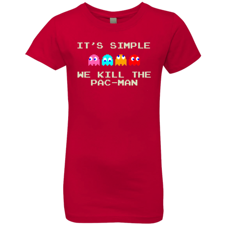 T-Shirts Red / YXS Pacmanok Girls Premium T-Shirt