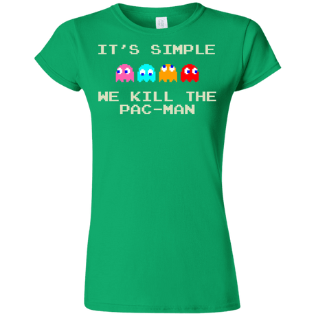 T-Shirts Irish Green / S Pacmanok Junior Slimmer-Fit T-Shirt