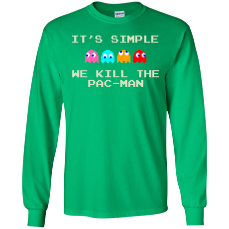 T-Shirts Irish Green / S Pacmanok Men's Long Sleeve T-Shirt