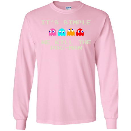 T-Shirts Light Pink / S Pacmanok Men's Long Sleeve T-Shirt