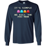 T-Shirts Navy / S Pacmanok Men's Long Sleeve T-Shirt