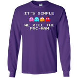 T-Shirts Purple / S Pacmanok Men's Long Sleeve T-Shirt