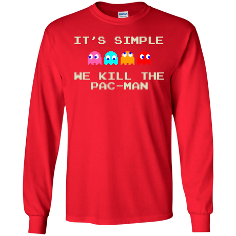 T-Shirts Red / S Pacmanok Men's Long Sleeve T-Shirt