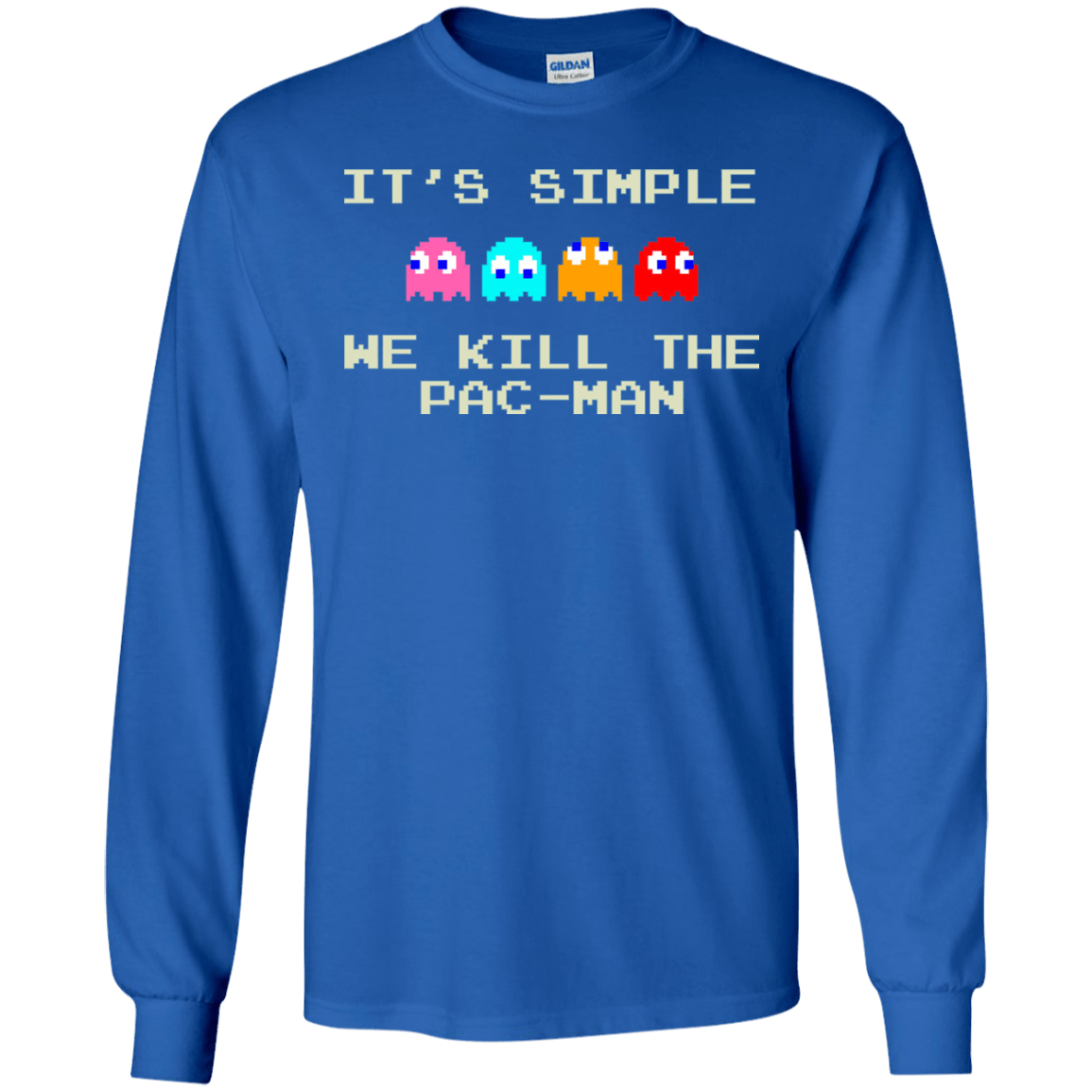 T-Shirts Royal / S Pacmanok Men's Long Sleeve T-Shirt