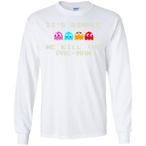 T-Shirts White / S Pacmanok Men's Long Sleeve T-Shirt