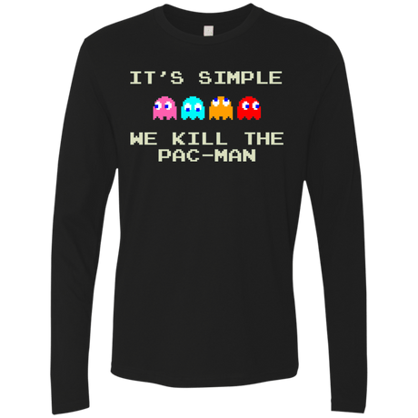 T-Shirts Black / S Pacmanok Men's Premium Long Sleeve