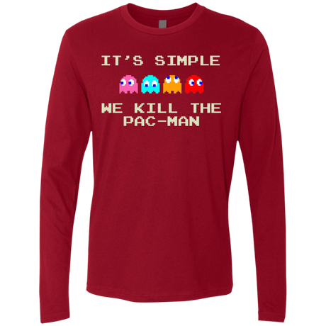 T-Shirts Cardinal / S Pacmanok Men's Premium Long Sleeve