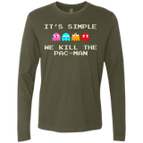 T-Shirts Military Green / S Pacmanok Men's Premium Long Sleeve