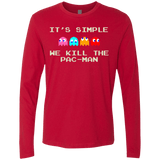 T-Shirts Red / S Pacmanok Men's Premium Long Sleeve