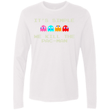 T-Shirts White / S Pacmanok Men's Premium Long Sleeve