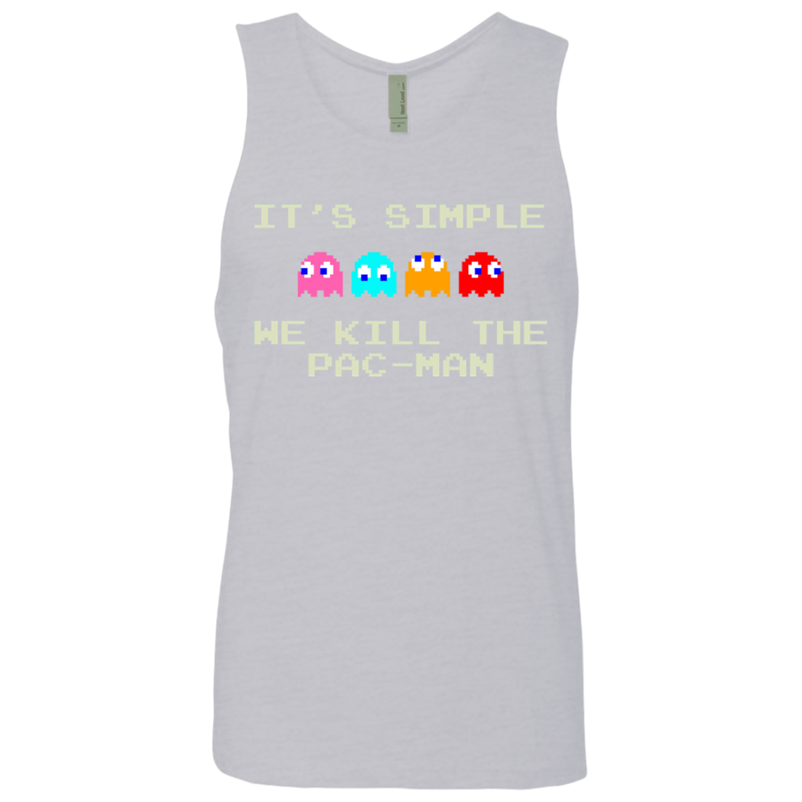 T-Shirts Heather Grey / S Pacmanok Men's Premium Tank Top