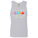 T-Shirts Heather Grey / S Pacmanok Men's Premium Tank Top