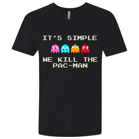 T-Shirts Black / X-Small Pacmanok Men's Premium V-Neck