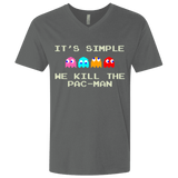 T-Shirts Heavy Metal / X-Small Pacmanok Men's Premium V-Neck