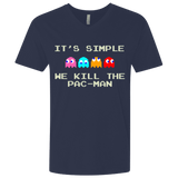 T-Shirts Midnight Navy / X-Small Pacmanok Men's Premium V-Neck