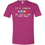 T-Shirts Antique Heliconia / S Pacmanok Men's Semi-Fitted Softstyle