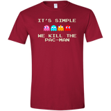 T-Shirts Cardinal Red / S Pacmanok Men's Semi-Fitted Softstyle