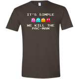 T-Shirts Dark Chocolate / S Pacmanok Men's Semi-Fitted Softstyle