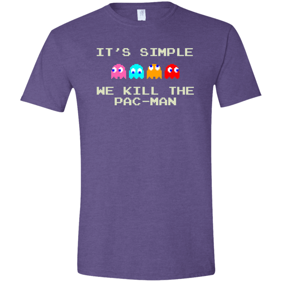 T-Shirts Heather Purple / S Pacmanok Men's Semi-Fitted Softstyle