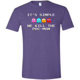 T-Shirts Heather Purple / S Pacmanok Men's Semi-Fitted Softstyle