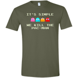 T-Shirts Military Green / S Pacmanok Men's Semi-Fitted Softstyle