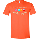 T-Shirts Orange / S Pacmanok Men's Semi-Fitted Softstyle