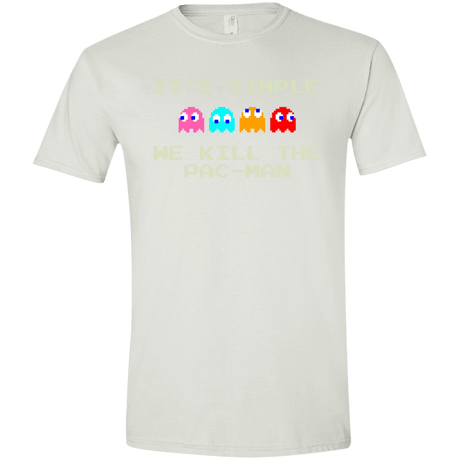 T-Shirts White / X-Small Pacmanok Men's Semi-Fitted Softstyle