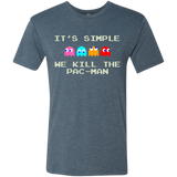 T-Shirts Indigo / S Pacmanok Men's Triblend T-Shirt
