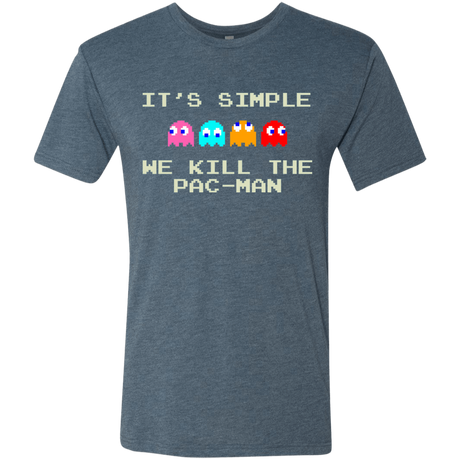 T-Shirts Indigo / S Pacmanok Men's Triblend T-Shirt