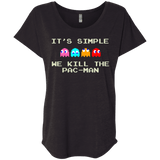 T-Shirts Vintage Black / X-Small Pacmanok Triblend Dolman Sleeve