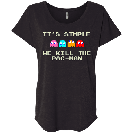 T-Shirts Vintage Black / X-Small Pacmanok Triblend Dolman Sleeve