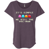 T-Shirts Vintage Purple / X-Small Pacmanok Triblend Dolman Sleeve
