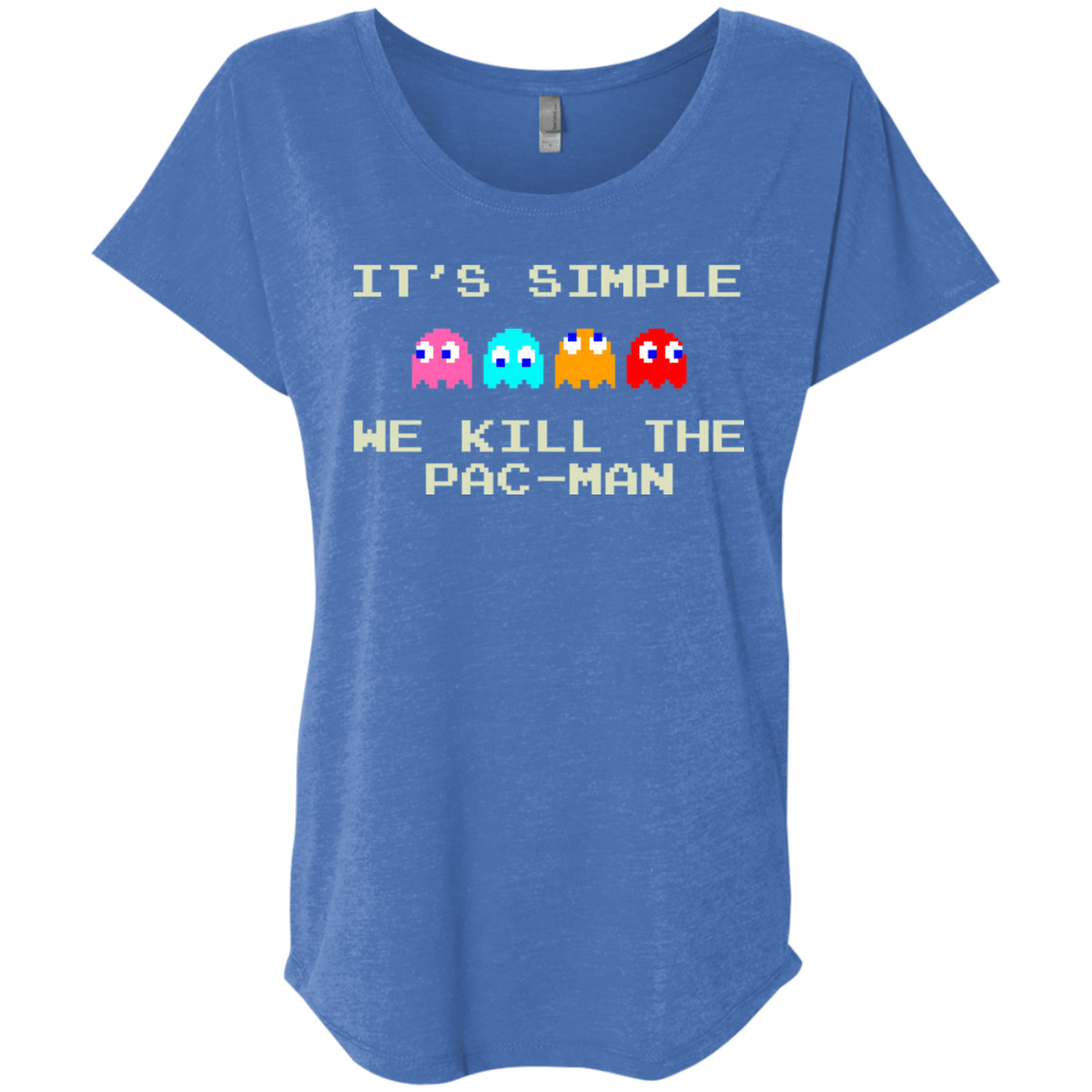 T-Shirts Vintage Royal / X-Small Pacmanok Triblend Dolman Sleeve