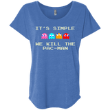 T-Shirts Vintage Royal / X-Small Pacmanok Triblend Dolman Sleeve