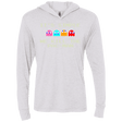 T-Shirts Heather White / X-Small Pacmanok Triblend Long Sleeve Hoodie Tee