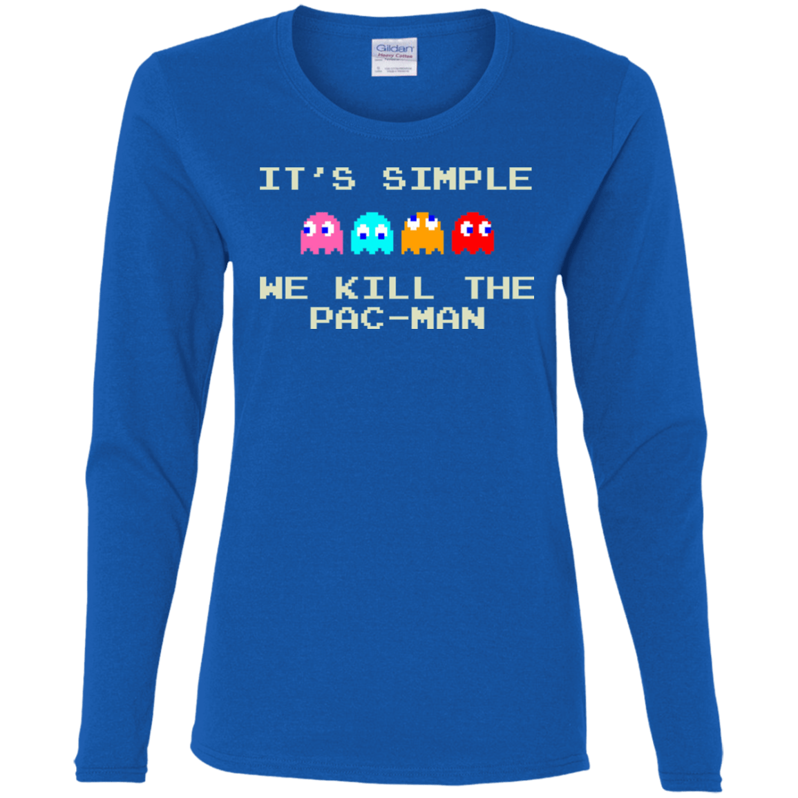 T-Shirts Royal / S Pacmanok Women's Long Sleeve T-Shirt