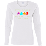 T-Shirts White / S Pacmanok Women's Long Sleeve T-Shirt