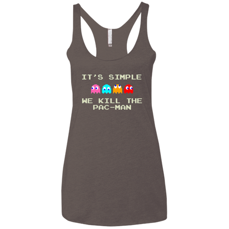 T-Shirts Macchiato / X-Small Pacmanok Women's Triblend Racerback Tank