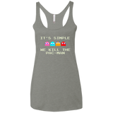 T-Shirts Venetian Grey / X-Small Pacmanok Women's Triblend Racerback Tank
