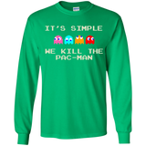 T-Shirts Irish Green / YS Pacmanok Youth Long Sleeve T-Shirt