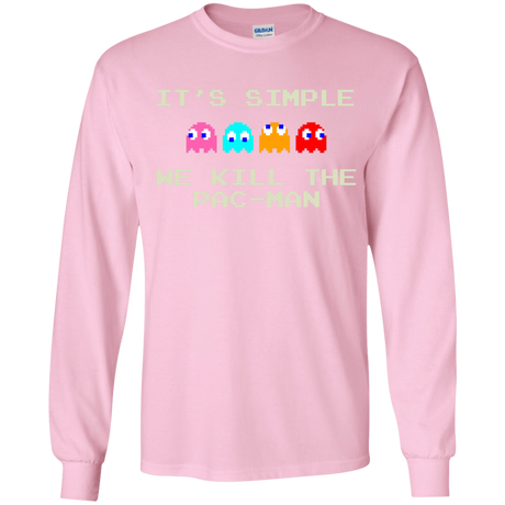 T-Shirts Light Pink / YS Pacmanok Youth Long Sleeve T-Shirt