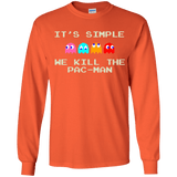 T-Shirts Orange / YS Pacmanok Youth Long Sleeve T-Shirt