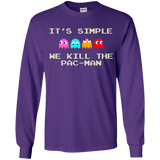 T-Shirts Purple / YS Pacmanok Youth Long Sleeve T-Shirt