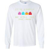 T-Shirts White / YS Pacmanok Youth Long Sleeve T-Shirt