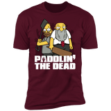 T-Shirts Maroon / S Paddlin The Dead Men's Premium T-Shirt