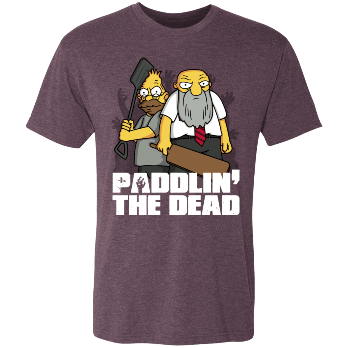 T-Shirts Vintage Purple / S Paddlin The Dead Men's Triblend T-Shirt